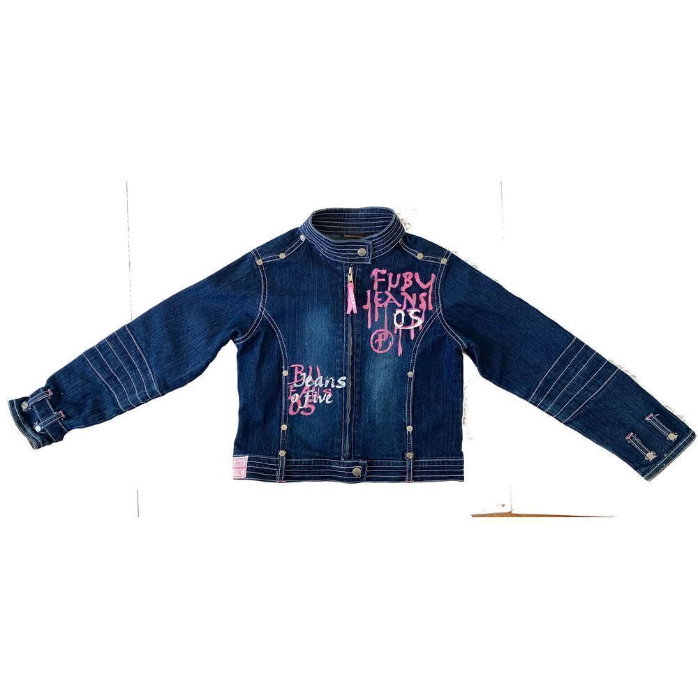 Vintage Girl’s Fubu Zip front Jean Jacket